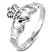 ELYA Stainless Steel Irish Claddagh Ring - Size 6