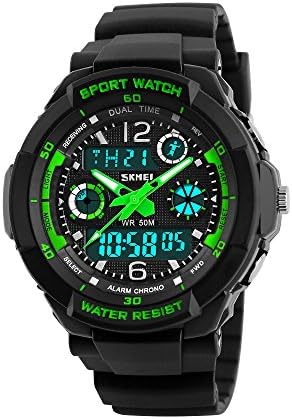 Kids Digital Watch,50M Waterproof Sports Outdoor LED Wristwatch with Alarm Boys Watches, Children Gift