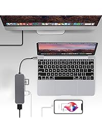 FERRISA 5 in 1 USB C HUB,4K HDMI Type C HUB Adapter,USB C to HDMI+ 2 USB 3.0+ SD+ FT Card Reader for iPad Pro 2019 2018, MacBook Pro 2019 2018 2017