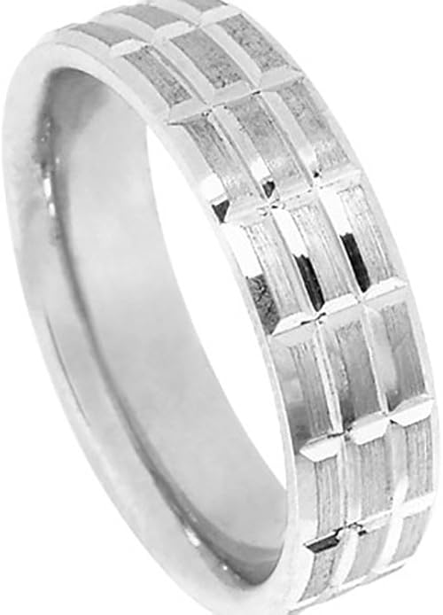 American Set Co Men S Platinum 950 Brushed Finish 6 5mm Comfort Fit Wedding Band Amazon Com