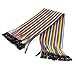Amico Male to Male Solderless Flexible Breadboard Jumper Cable Wire 40 Pcs