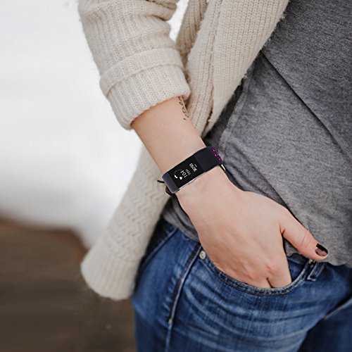 image for iGK Silicone Replacement Bands Compatible for Fitbit Charge 2, Adjusta