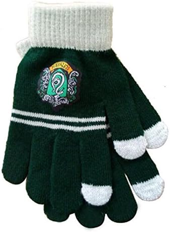 YBpineer Cosplay College Gloves Slytherin Glove Winter Warm Cartoon Touch Screen Magic Toys (Green)