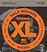 D'Addario Guitar Strings - XL Half Rounds Electric Guitar Strings - Semi-Flat Wound - Bright Tone, Smooth Feel, Reduced Finger Noise - EHR360 - Jazz Medium, 13-56