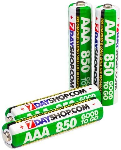 7dayshop"GOOD TO GO" AAA HR03 Pre-Charged NiMH Rechargeable Batteries 850mAh - 4 Pack