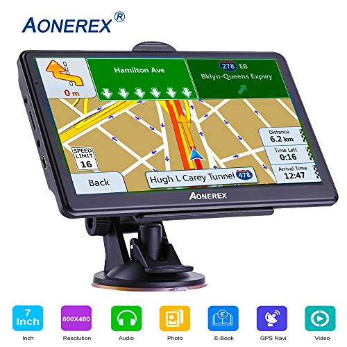 GPS Navigation car,[2019 Upgraded Version] 7 inch HD Capacitive Touch Screen GPS Navigation System with 8G Memory, Attach Sunshade,Free Lifetime Maps - Thumbnail 6