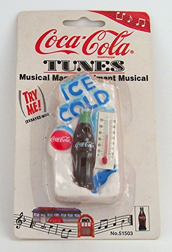 Coca Cola 1997 Collectible Musical Thermometer Magnet
