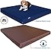 Dogbed4less Luxury XXL Orthopedic Memory Foam Dog Bed for Extra Large Dogs with Durable Waterproof Internal Case, Removable Washable Denim Cover and Bonus Pet Bed Spare Cover, 55X37X4 Inches, Blue
