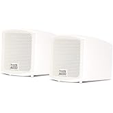 Acoustic Audio AA321W Mountable Indoor Speakers 400 Watts White Bookshelf Pair