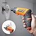 VonHaus Cordless Electric Screwdriver 4.0V MAX with Rechargeable LED Light, 3-Position Handle, MAX Torque 5 N.m and 50 Screwdriver Bits Accessory Set in Case