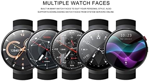 Opeer New LEMFO LEM7 Smart Watch 2018 4G SIM GPS Heart Rate Camera for Android iOS (Black)