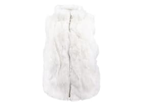 Women Real Rex Rabbit Fur Vest with High Collar Outwear Top Furry Sleeveless Fluffy Warm For Winter Autumn