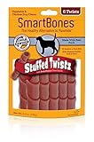 Smartbones Stuffed Twistz Dog Chew, Rawhide & Porkhide Free- Pork Flavor