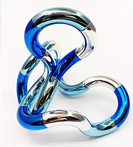 Tangle Palm Metallic Blue-Silver