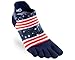 Injinji Run Lightweight No-Show (Medium, USA Spectrum)