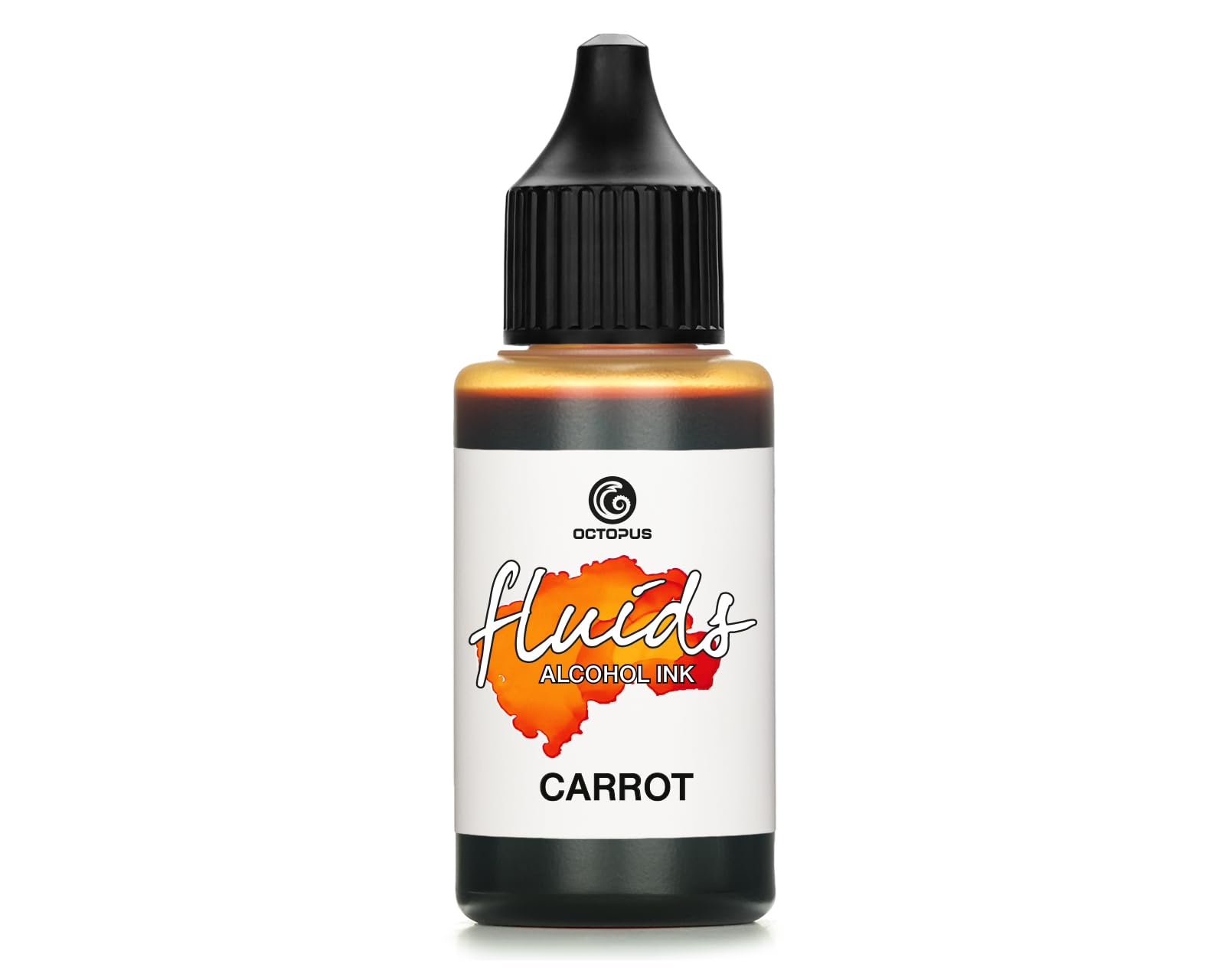 30ml Fluids Alcohol Ink Carrot for Fluid Art and Resin Art, Orange