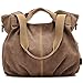 coofig Womens Canvas Handbags Bulk Hobo Tote Bags Vintage Retro Casual Shoulder Bags (brwon)