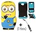 LG Ultimate 2 L41C / Optimus L70 Phone Case - Cute Despicable Me 2 for Minions Soft Gel Rubber Silicone Protection Skin Case Cover for LG Ultimate 2 L41C / Optimus L70 (Two Eyes Blue)