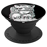 Ahegao Face - lewd anime girl and neko cosplay gift - PopSockets Grip and Stand for Phones and Tablets