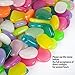 KAPIA 200 Pcs Colorful Glowing Garden Pebbles, Glow in the Dark Decorative Stone for Walkways Decor, Luminous Stones for Plants Pot, Fish Tank etc,Colorful Luminous Plastic Pebbles (Colorful)