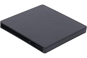 Zunate External Optical Drive Enclosure for 9.5mm CD DVD BD, USB 3.0 Type C Portable Case Adapter for Laptop, High Speed Data