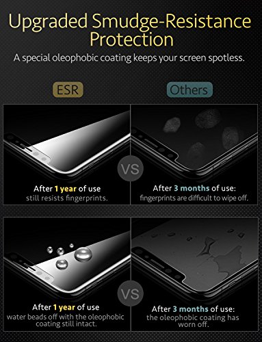image for iPhone X Screen Protector, ESR (2-Pack) iPhone X Tempered Glass Screen