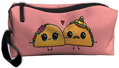 Tacos Make Me Happy Love Food Funny Toiletry Bag Multifunction Cosmetic Bag Portable Makeup Pouch Travel Hanging Organizer Bag