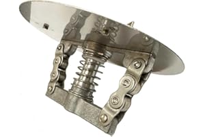 Elusive Wildlife Eliminator Spinner Plate, Feed Protector for Raccoons, Squirrels, Deer and Other Varmints Metal Spring-Loaded Design Easy Install to 12v Feeder Motor (1/4 hub Round)