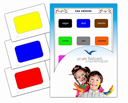 Tarjetas de vocabulario - Los colores - Color Flashcards in Spanish