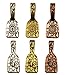 Find-Its - Findings For Fused 24-Piece Floral Print Bails, Antique Plated