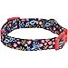 Blueberry Pet 6 Patterns Spring Scent Inspired Mystery Garden Adjustable Dog Collar in Navy Blue, Medium, Neck 14.5″-20″thumb 4