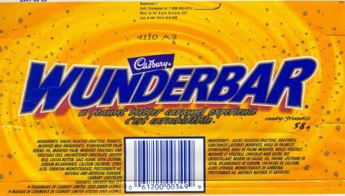 Wunderbar 24 Bars Cadbury Creamy Peanut