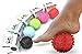 Spiky Massage Ball - Foot Massage Ball, Trigger Point Ball, Plantar Fasciitis Ball Massager, Physical Therapy Deep Tissue Myofascial Release Massage Tools for Yoga, Workout, Muscle Rehab (Red)