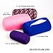 Cushie Pillows Super Tiny 3.5 inches x 8 inches Microbead Bolster Squishy/Flexible/Extremely Comfortable Roll Pillow (Red)