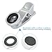 VicTsing 3 in 1 Fisheye Camera Lens, Macro Lens+0.65X Wide Angle Lens（Connected Together）, Clip on Cell Phone Lens Kits for iPhone 8, 7, 6s, Android and Most Smart Phones