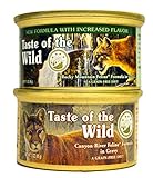 Taste of the Wild Cat Food Variety Pack (Rocky Mountain Feline with Salmon and Roasted Venison Formula & Canyon River Feline Trout and Salmon Formula) 6 of Each Flavor (3oz Variety Pack)