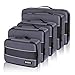 INTEY Packing Cubes Travel Cube Luggage Organizer Waterproof Packing Cubes 5 Cubes 1 Carry Bag