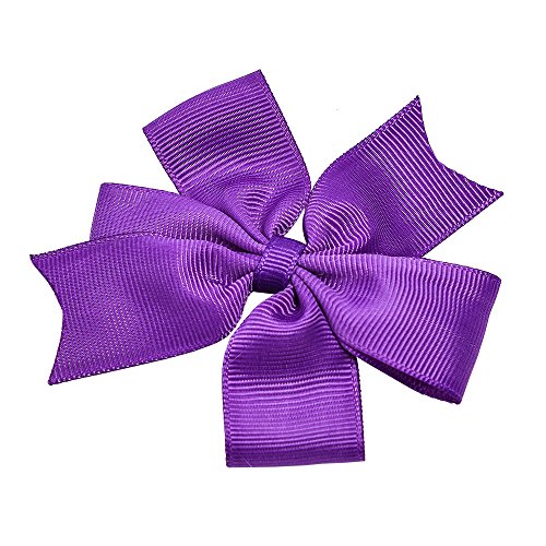 image for Baby Girl Hair Bows Clips Grosgrain Ribbon 3” 40 Pcs, Pinwheel Bouti