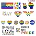 The Original Gay Pride Stickers LGBT Rainbow Variety Pack for Laptop Bicycle Wall Decor Bumper Sticker [22 pcs] Pack