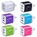 USB Wall Charger, Charger Adapter, Ailkin 6-Pack 2.1Amp Dual Port Quick Charger Plug Cube Replacement for iPhone X/8/7/6S/6S Plus/6 Plus/6, Samsung Galaxy S7/S6/S5 Edge, LG, HTC, Huawei, Moto etc. primary