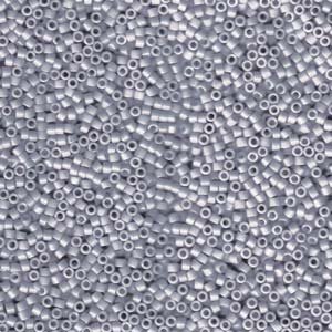 MiyukiDelica Seed Beads 11/0 Opaque Ghost Gray 7.2 Gram DB1139