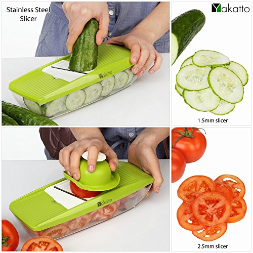 Mandoline Slicer + Peeler & eBook Potato Slicer Vegetable Grater
