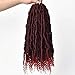 Spring Twist Crochet Hair (14inch,#1B/BUG,6pcs) Bomb Twist Curly Ends Passion Twist Hair Extensions