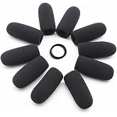 Saidbuds 10 Pack Soft Mic Foam Covers Windscreens for David Clark M-4/M-7 Lightspeed Aviation Headsets Microphone