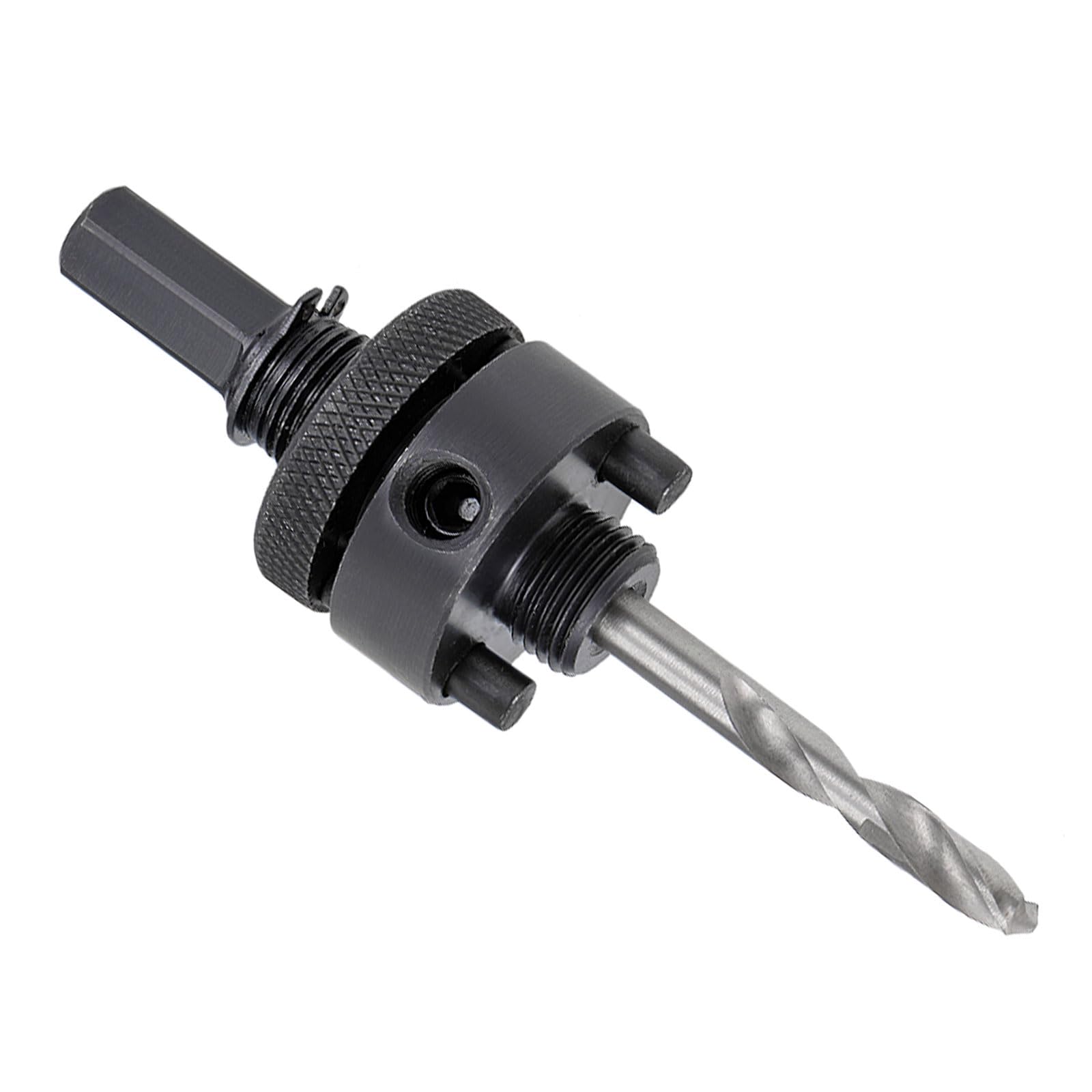 CoCud Hole Saw Arbor, Fit 1-1/4"o 6" Diameter, Quick Change Mandrel Drill - (Applications: for Drilling Masonry Concrete Brick), 1-Pieces