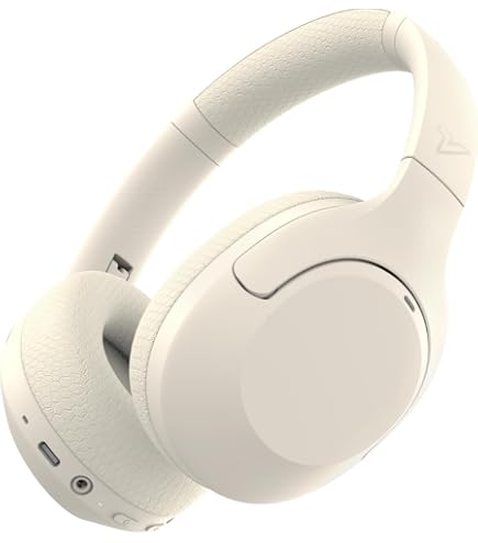 VOKALEN Hyper GO Wireless Over-Ear Noise Cancelling Headphones With Mic, 60H Playtime, Bluetooth Headphones, Hi Res Audio, Deep360 Spatial Audio, Ultra- Lightweight For Travel, Work, Study (SkyBlue