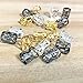 Messen 210 Pieces Dreadlocks Beads Strong Iron Hair Cuffs 8mm Dread Locks Decoration Braiding Filigree Hair Jewelry (Gold/Silver/Gun Black,Not Easy Break)