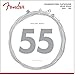 Fender 9050 Bass Strings, Stainless Steel Flatwound, 9050M .055-.105
