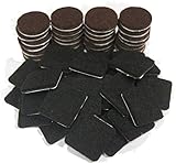 Felt Furniture Pads for Hard Surfaces, Premium Heavy Duty Self Adhesive, 60 Piece Bundle Protect Hardwood Floors Laminate and Tile