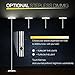Vacnite LED Torchiere Floor Lamp, Smart-Touch-Dimming,36-Watt, 71-Inch, Super Bright Warm White for Bedroom Living Room Office - Simple Streamlining Silver